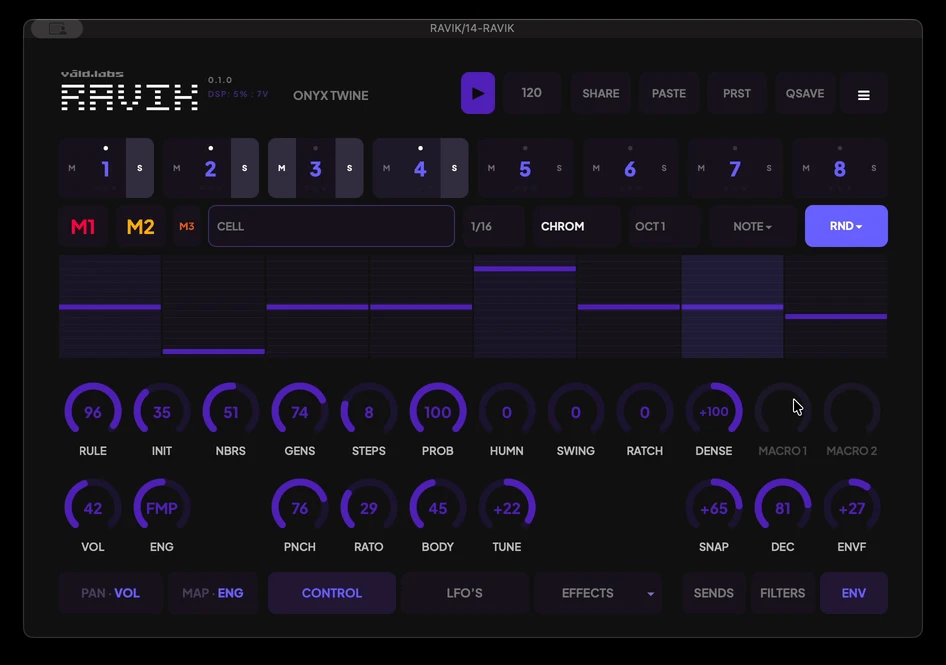 Ravik's per-channel chromatic sequencer